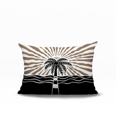Oreiller rectangulaire réversible intérieur / extérieur Aky Palm