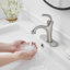 Single-Hole Single-handle Bathroom Faucet with Drain Assembly-95166392