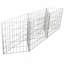 Gabion en acier galvanisé à 3 compartiments, cage à pierres en fil soudé, mur de soutènement antirouille et résistant aux intempéries pour jardin, bordure paysagère