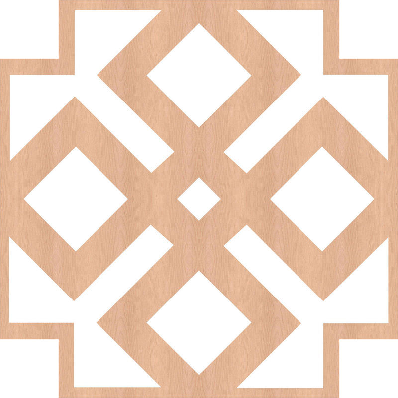 23.375" x 23.375" 3D Wall Panel, Alder