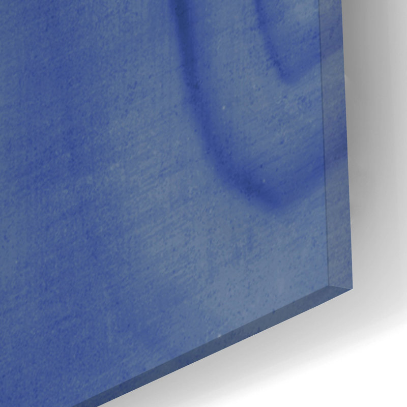  «Agate Geode 1 Navy» par Wild Apple Portfolio, art mural en verre, 16 po x 24 po, H 24 po x l 16 po