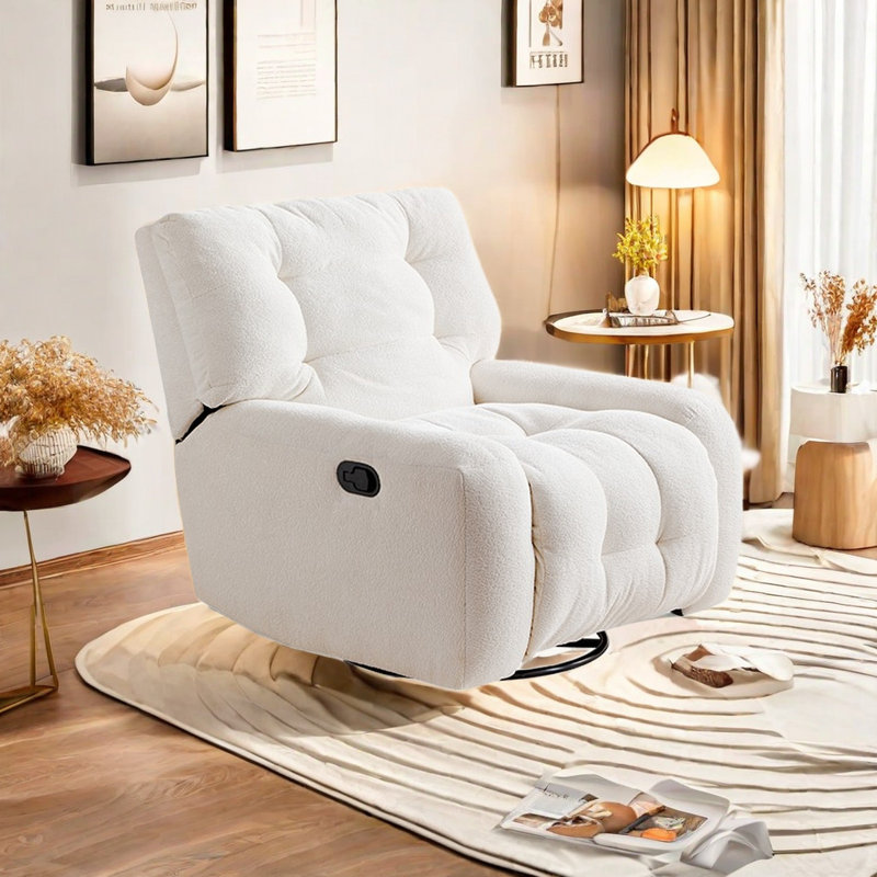 Carbon Steel Recliner with Plush Cushion