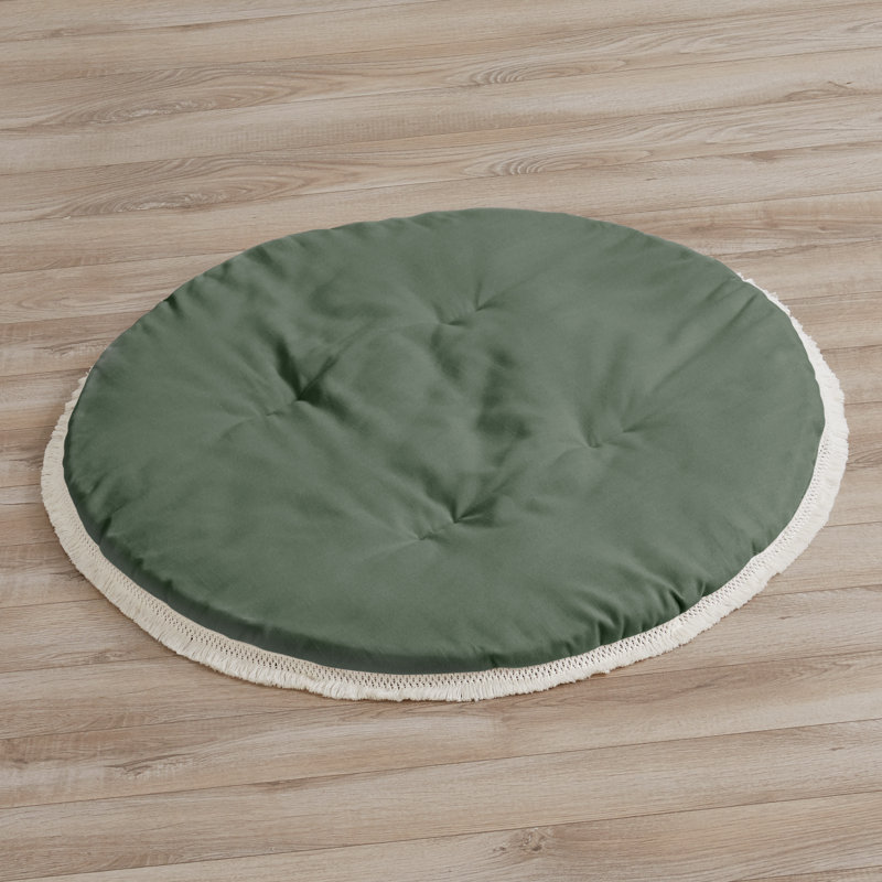 Tapis de jeu pour bébé par Sweet Jojo Designs, Vert / blanc cassé