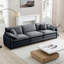 Canapé modulaire Mid-Century 3 places avec 2 accoudoirs et 3 coussins décoratifs-1284562590