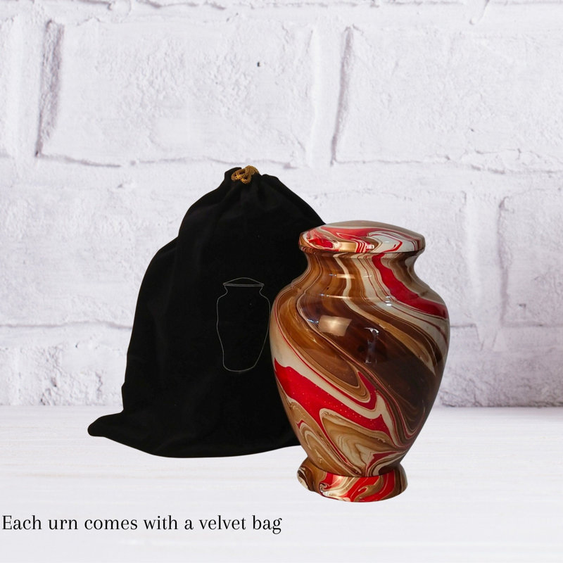 Rocsi Handmade Large Cremation Urn , Brown