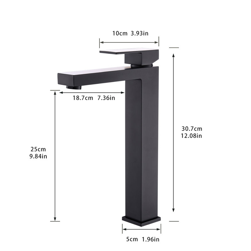 Robinet de salle de bain à trou unique