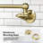 Pot Filler Faucet Single-attachment Wall Mount Folding Kitchen Pot Filler With Swing Arm-106588643
