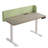55" Height-Adjustable Standing Desk with Divider, Mouse Pad and Power Strip