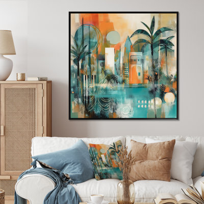" Green And Orange Reflections Of A Free Mind I "
