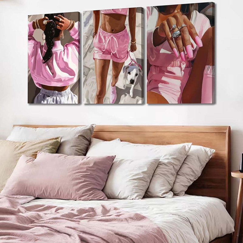 3 Piece Wrapped Canvas Print, 60 cm H x 120 cm W