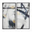 «Lines Abstract», ensemble de 2 impressions encadrées sur toile