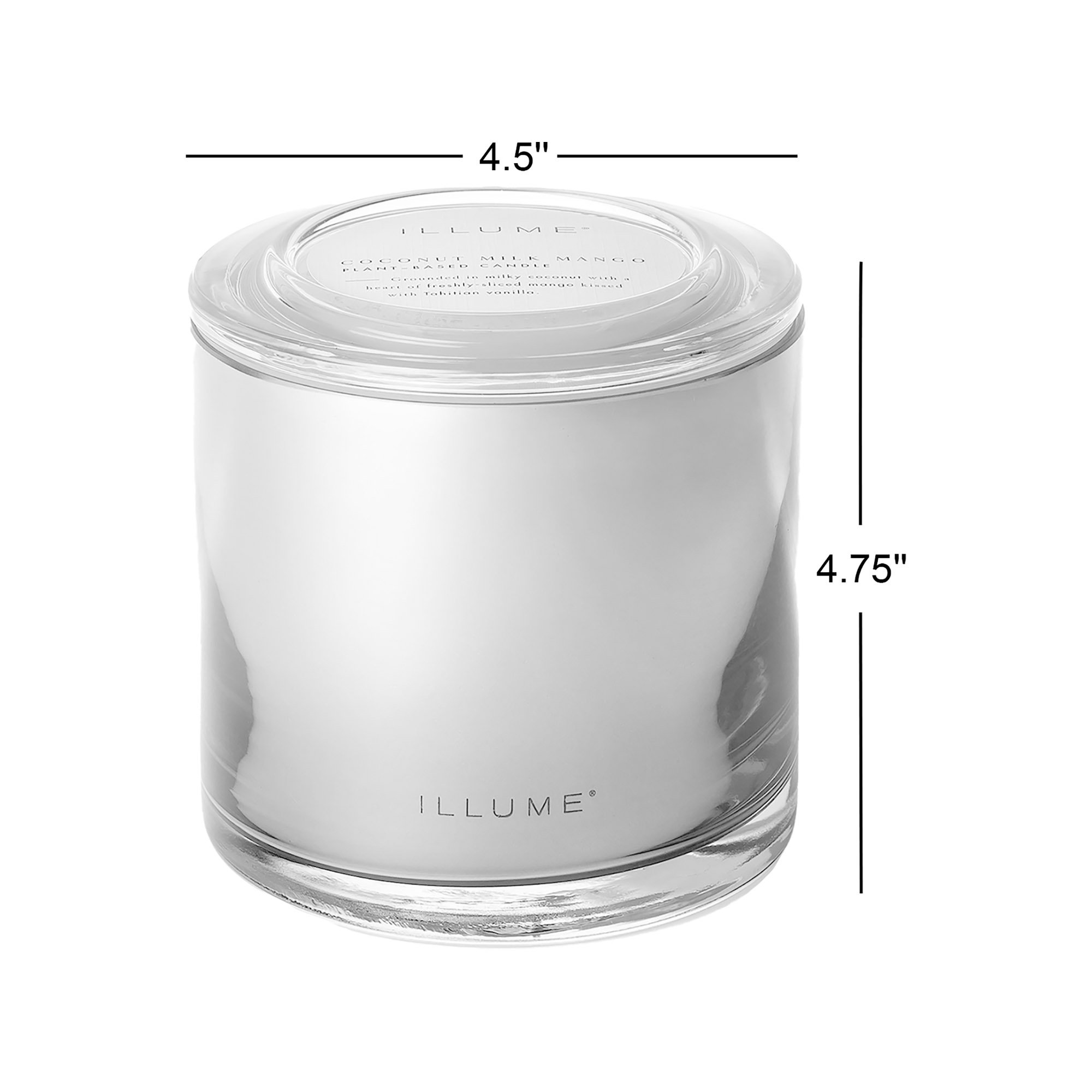 ILLUME Beautifully Done Baltic Glass Candle, Coconut Milk Mango, Baltic Glass