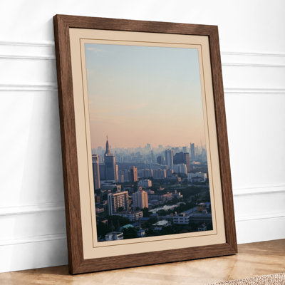City At Dawn Modern - Print