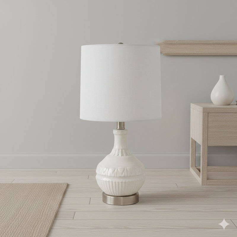 Gypsy Embossed Boho Table Lamp