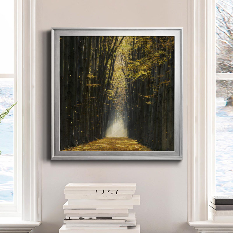 «Fall Kicks In», reproduction de photo sur toile encadrée, H 30,5 po x l 30,5 po x P 1,5 po, Argent