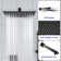 Wall Mount Dual Shower Head with Rough-in Valve and Slide Bar