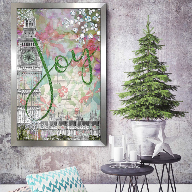 Joy (vertical) par Jodi - impression, Encadrement argenté, H 27,5 po x l 21,5 po x P 0,75 po