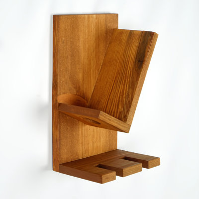 Solid Wood Wall Mounted Wine Glass Rack