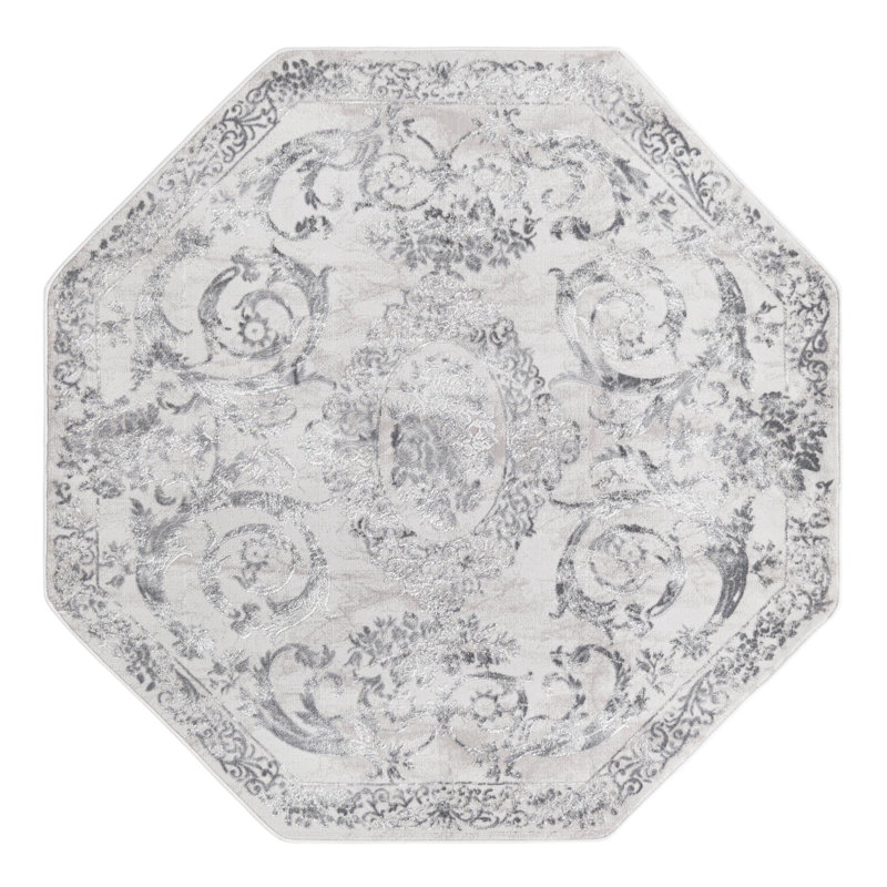 Senter Oriental Indoor Rug, Octagon 5'3" x 5'3"