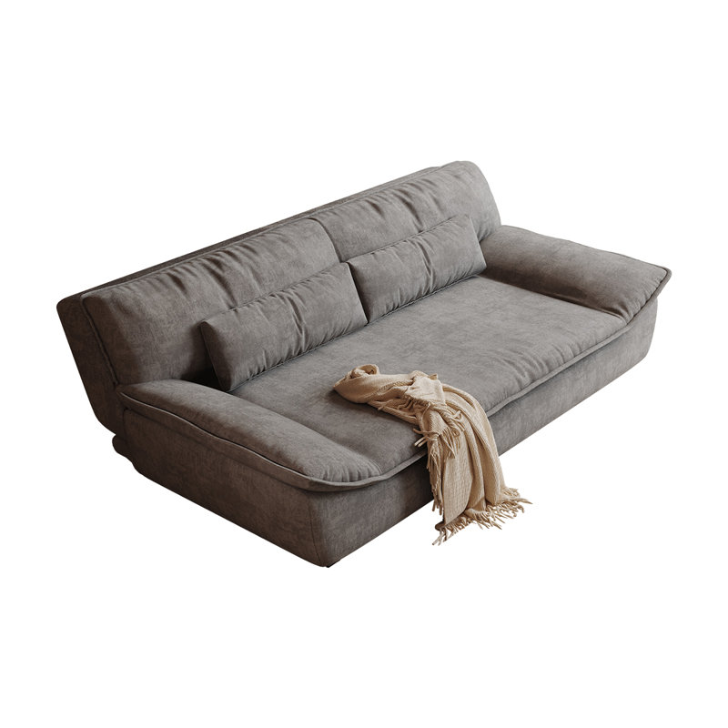 Canapé-lit de 86,6 po avec dossier réglable, coussin haute densité et housse amovible, parfait pour les appartements et les invités qui passent la nuit