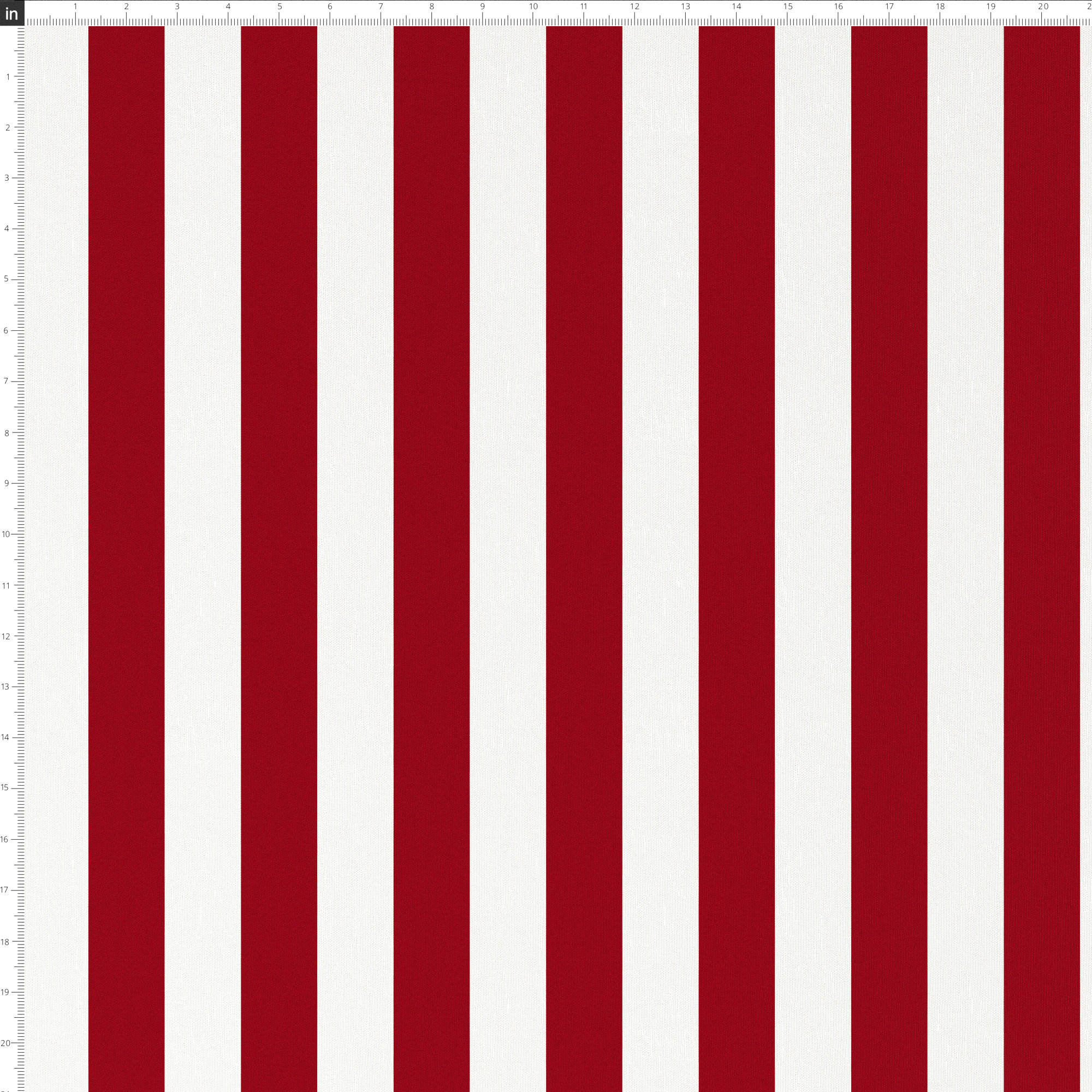 Manders 25" Round Ottoman, Canopy Stripe Red