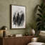 Quiet Northern Forest Scandinavian - Wrapped Canvas-1101427409-1101427415