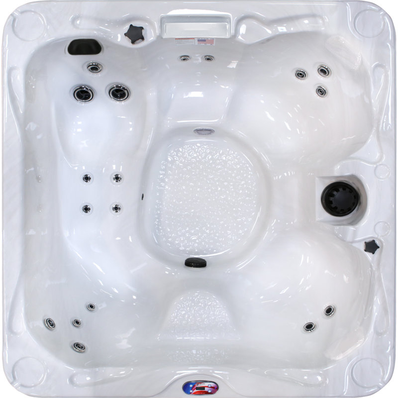 American Spas 110 Volt Square Hot Tub in White