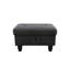 Repose-pieds capitonné en lin avec plateau relevable-914357411