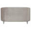 Causeuse grise grise contemporaine avec capitonnage