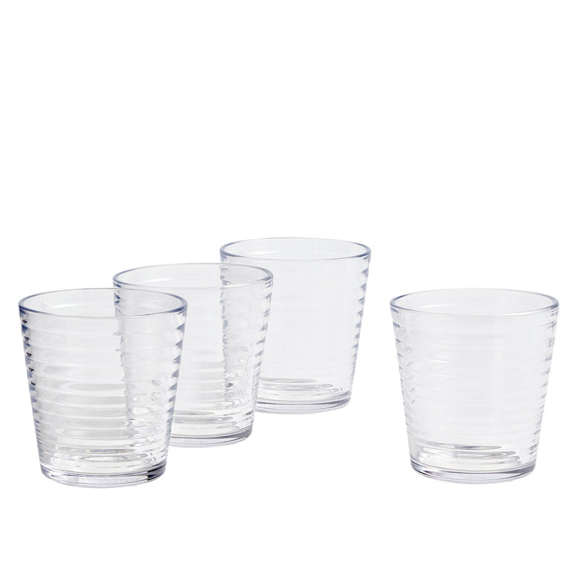 Tumbler 340ml/11.5oz Clear Set of 4, Clear