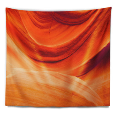 Tapisserie murale «Landscape Antelope Canyon» orange
