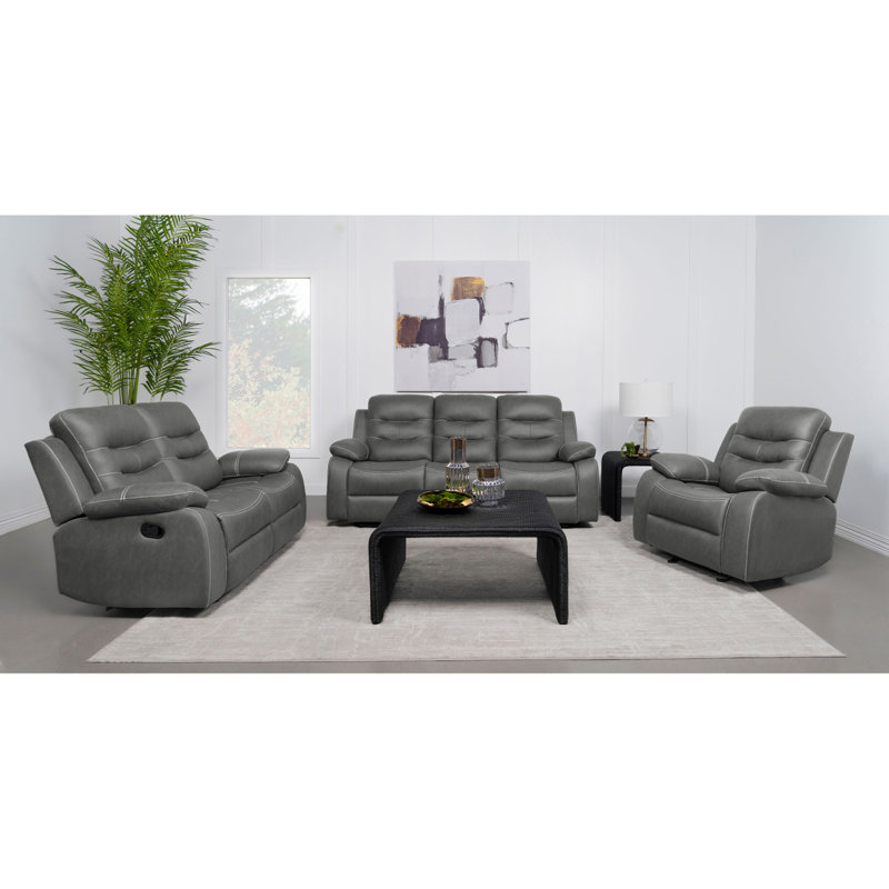 Kenneth Dark Grey Upholstered Sofa