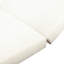 Méridienne réglable en bois pour l'extérieur avec coussin crème, 4 inclinables, courbe ergonomique, méridienne, 4 pouces d'épaisseur, conception respirante, utilisation