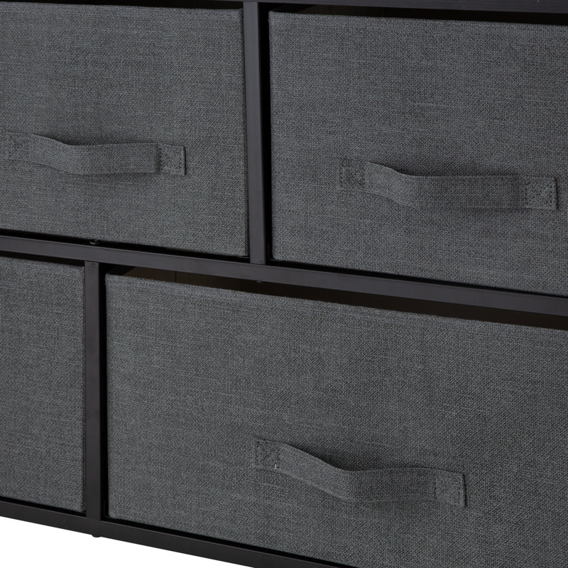 Gray Steel 39.37'' Industrial 5-Drawer Storage Dresser