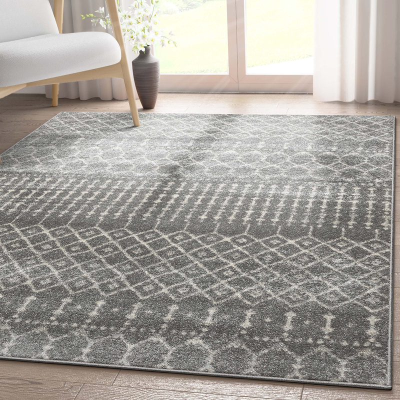  Tapis gris Mystic Colette, Rectangle 5 pi 3 po x 7 pi 3 po