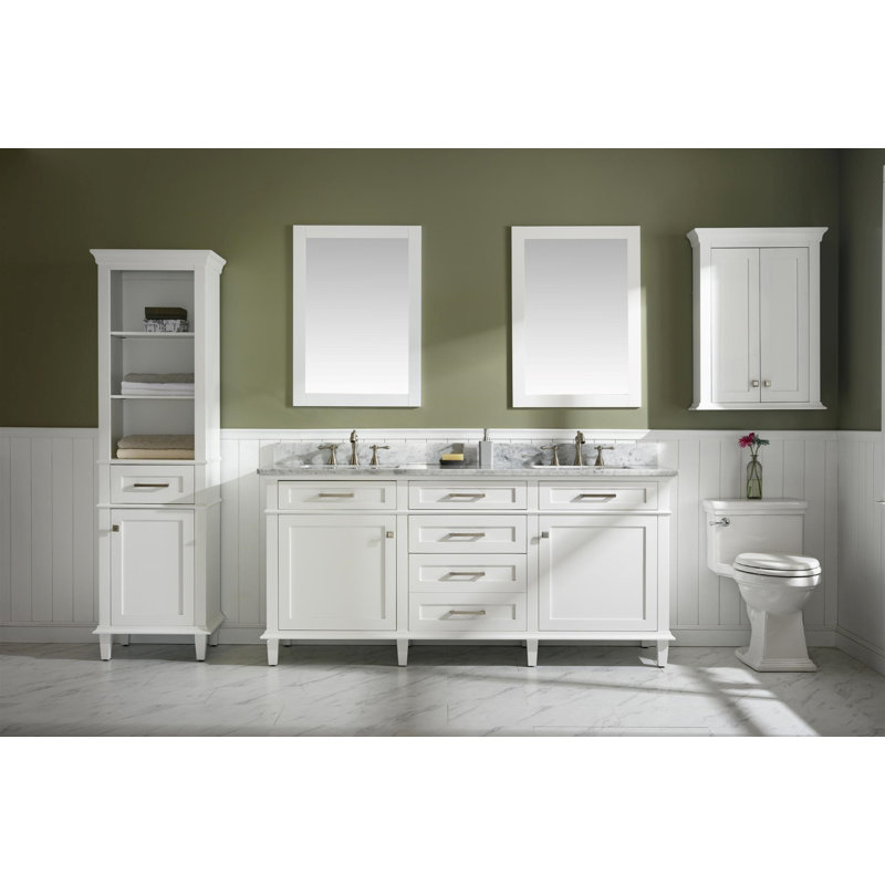 Ensemble de meuble-lavabo double 72 po Danbury, Vert Vogue