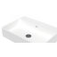 Lavabo de salle de bain mural rectangulaire en résine avec trop-plein 23,6 po x 17,7 po Badeloft WT-01-M-M-35943932