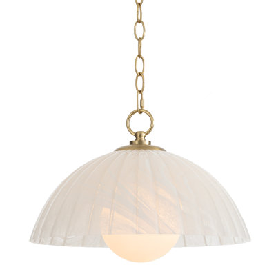 Luminaire suspendu en verre Dariel