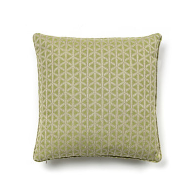 Dorset Coast Geometric Cotton Blend Reversible Throw Pillow