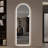 LED Full Length Wall Mirror, Symmetrical Arch Mirror with Dimmable 3 Color Temperature Lighting