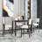 5-Piece Counter Height Dining Set, Dining Table Set Dining Room Set, Classic Elegant Table And 4 Chairs