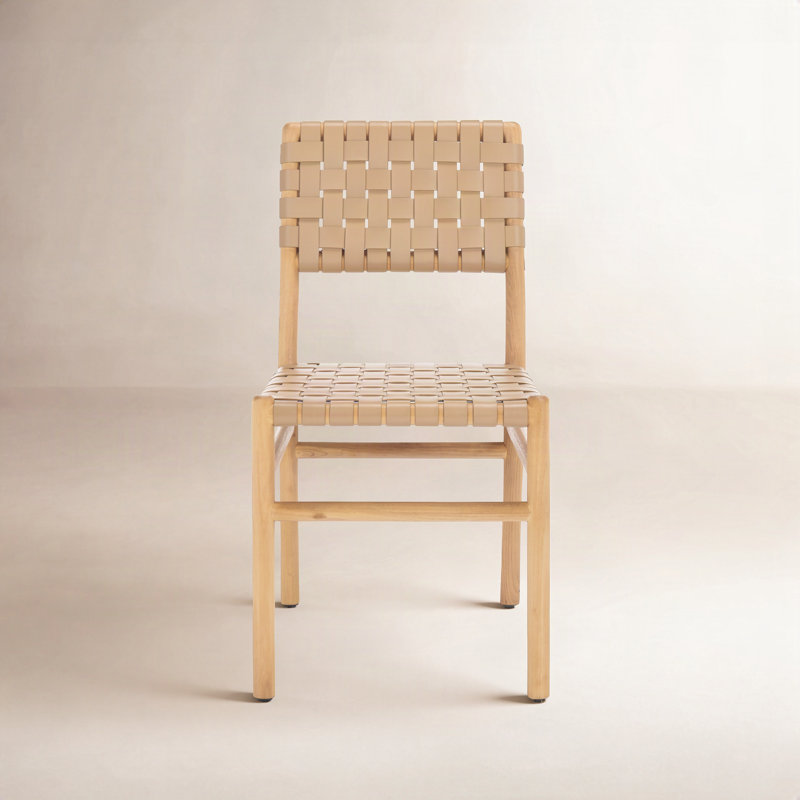 Jeremiah Leather Upholstered Dining Chair, Tan