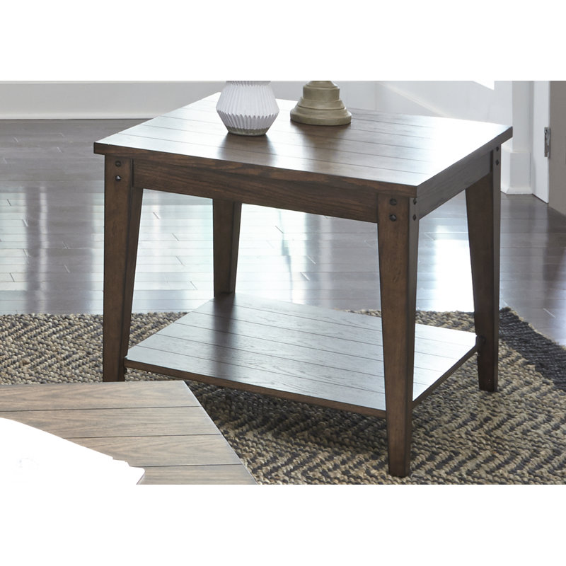 Table de bout avec rangement Laron Barrow