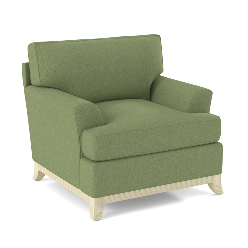 Oaks Way Armchair, Bisque, White Performance Fabric; 0851-94