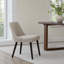 Chaise d'appoint rembourrée en bois massif Bremment-750019598
