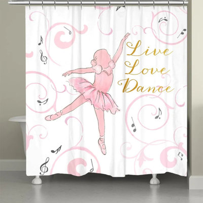 Rideau de douche Live Love Dance Ballet