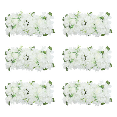 6Pcs Dahlia Rose Wall Panels Arrangement