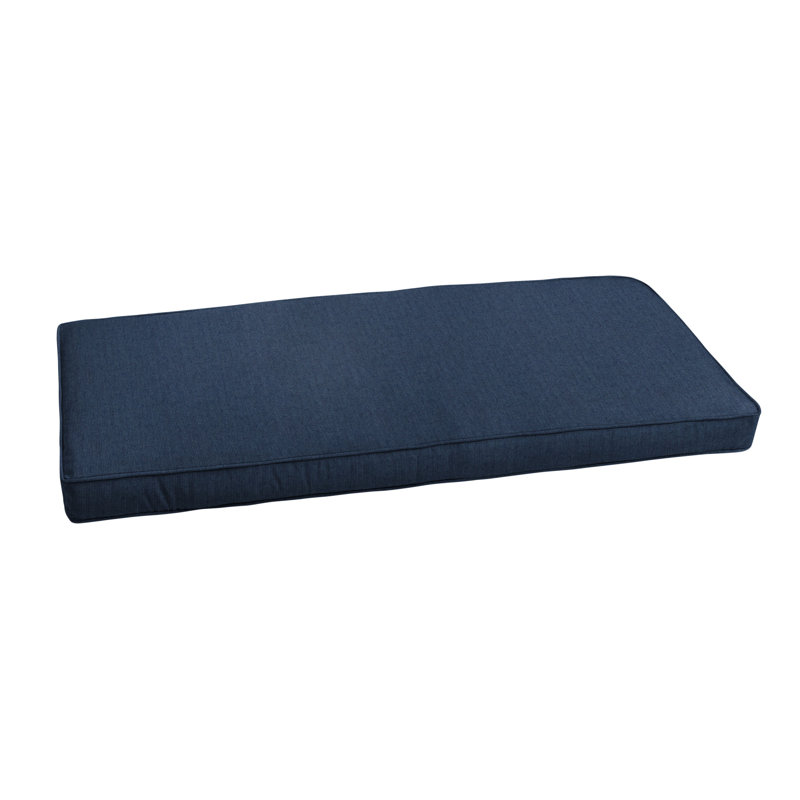 Coussin de banc d'extérieur Sunbrella, Sunbrella - spectre indigo, H 2 po x l 55 po x P 19 po