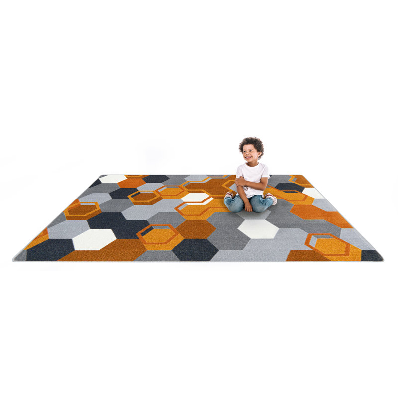 Team Up by Joy Carpets Area Rug, Rectangle 5'4" x 7'8" 
