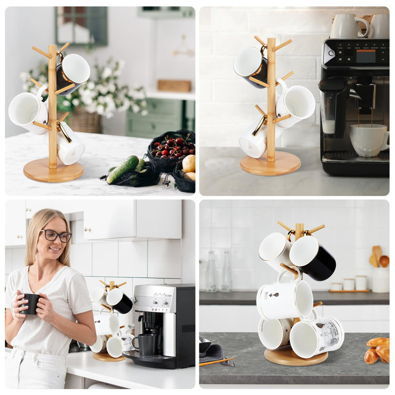 Makalyn Wood Mug Tree